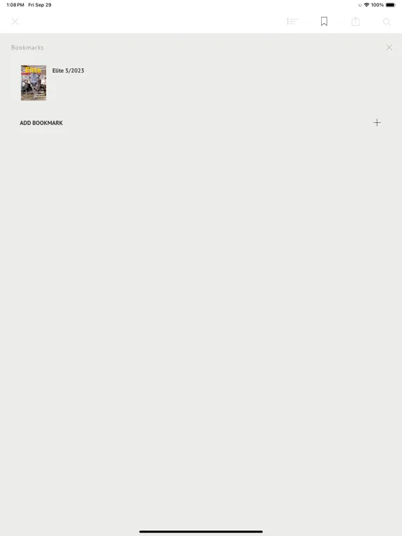 Capturas de tela do Elite eMagazine iPad 