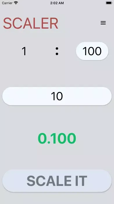 Ảnh chụp màn hình của Scaler app