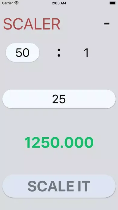 Ảnh chụp màn hình của Scaler app