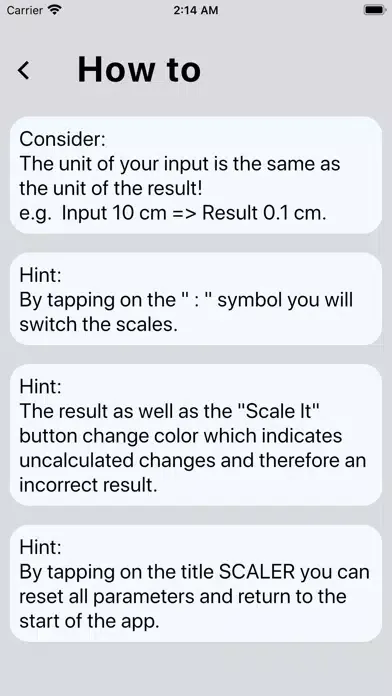 Ảnh chụp màn hình của Scaler app