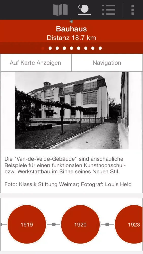 Capturas de pantalla de Topographie der Moderne in Weimar