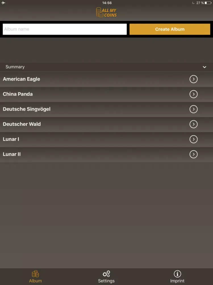 Capturas de tela do All My Coins iPad 