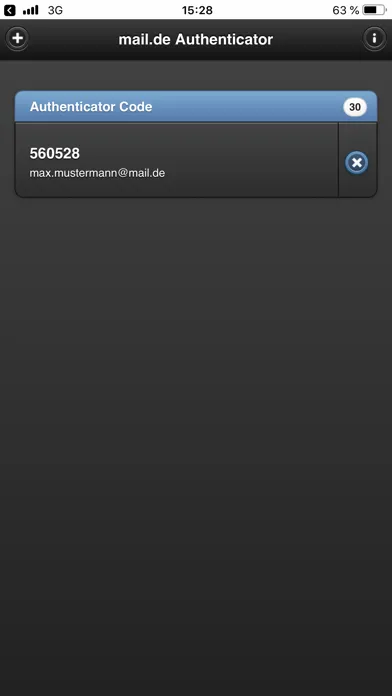 mail.de Authenticator স্ক্রিনশট