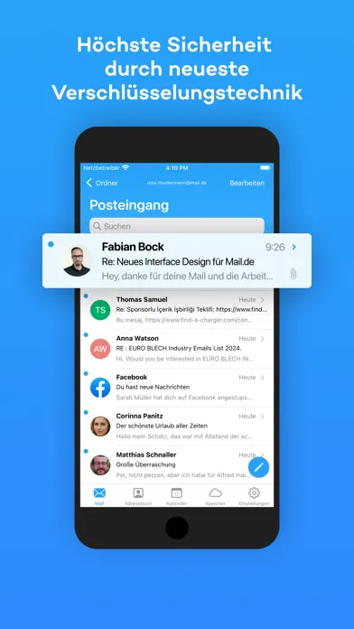 mail.de Mail 스크린샷