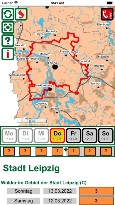 Скриншоты Waldbrandgefahr Sachsen