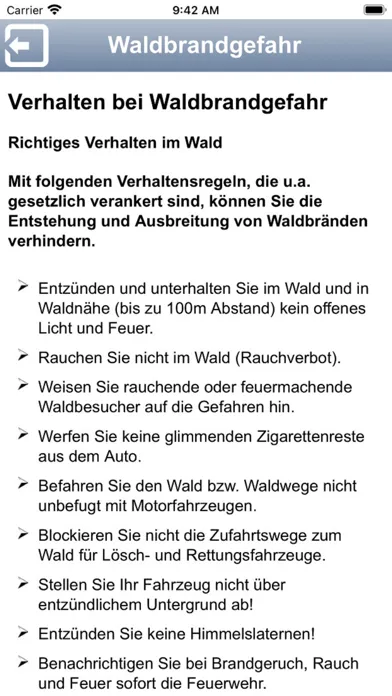 Скриншоты Waldbrandgefahr Sachsen