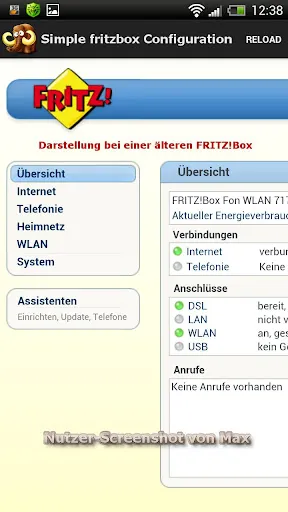 Simple Router Configuration Screenshots