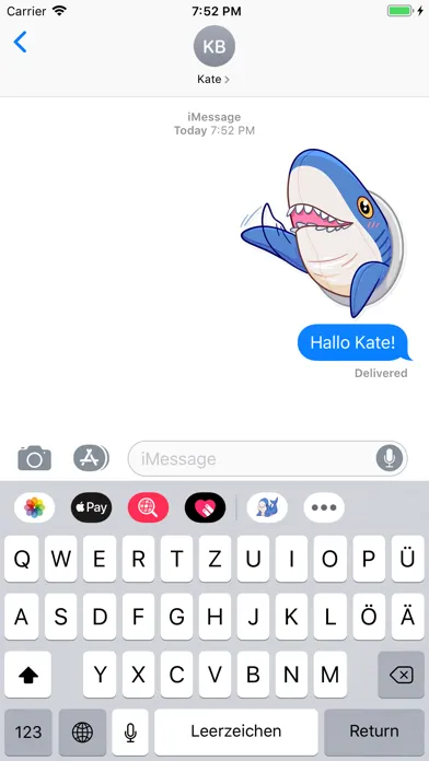Скриншоты BLÅHAJ Sticker von Telegram