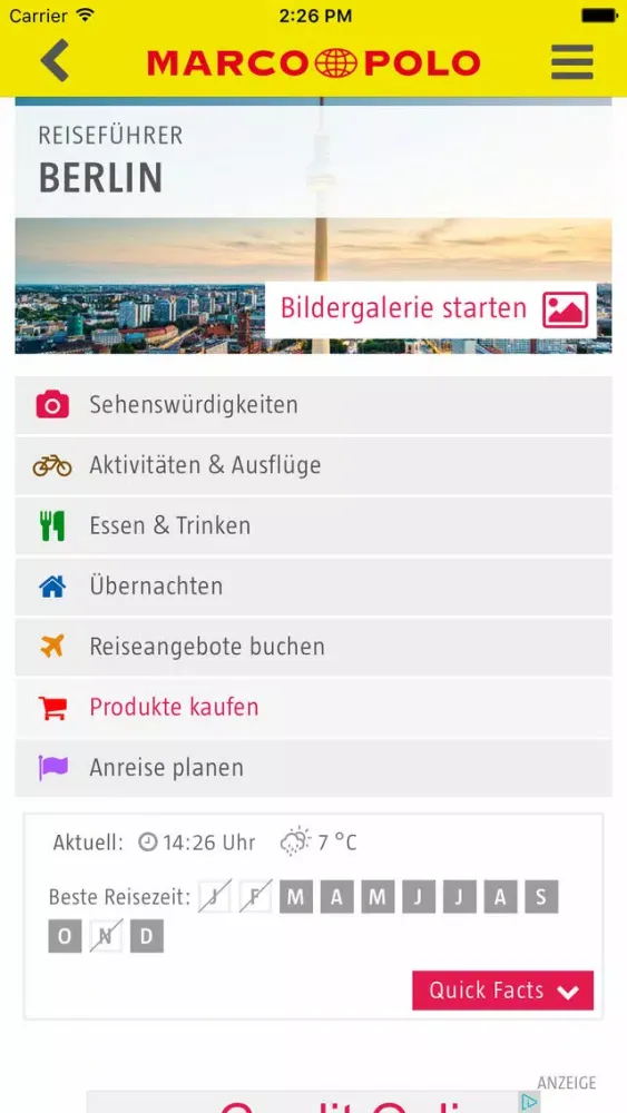 MARCO POLO Guides Ekran Görüntüleri