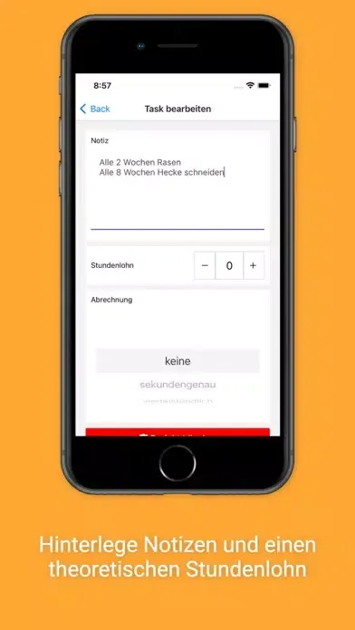Capturas de pantalla de tracky Projekterfassung