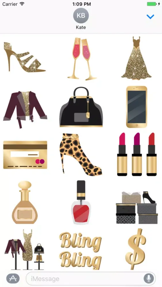 Capturas de pantalla de Bling Bling animated Stickers