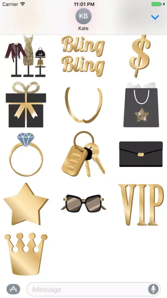 Capturas de pantalla de Bling Bling animated Stickers