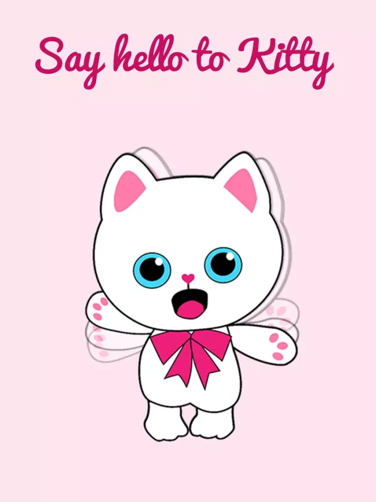 Kitty Cat animated Stickers iPad  스크린샷