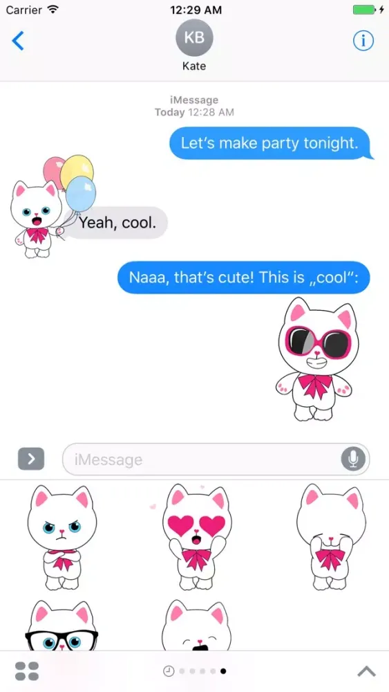 Kitty Cat animated Stickers 스크린샷
