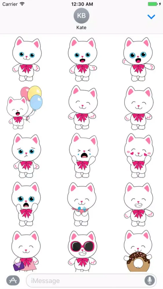 Kitty Cat animated Stickers 스크린샷