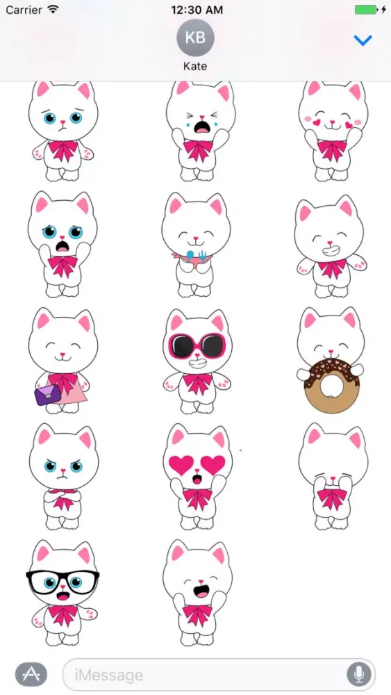 Kitty Cat animated Stickers 스크린샷