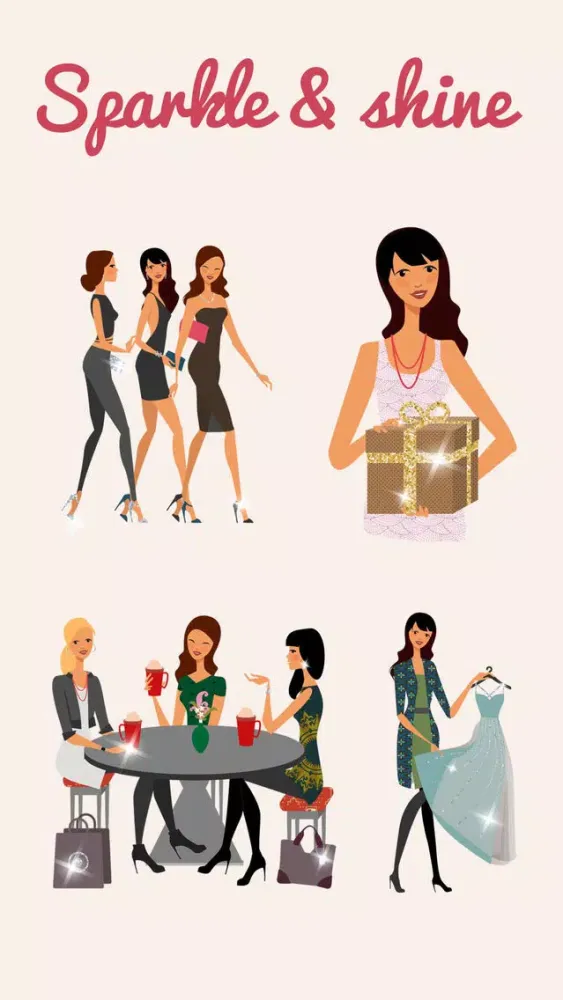 Capturas de pantalla de Lulu Girl Glitter Edition
