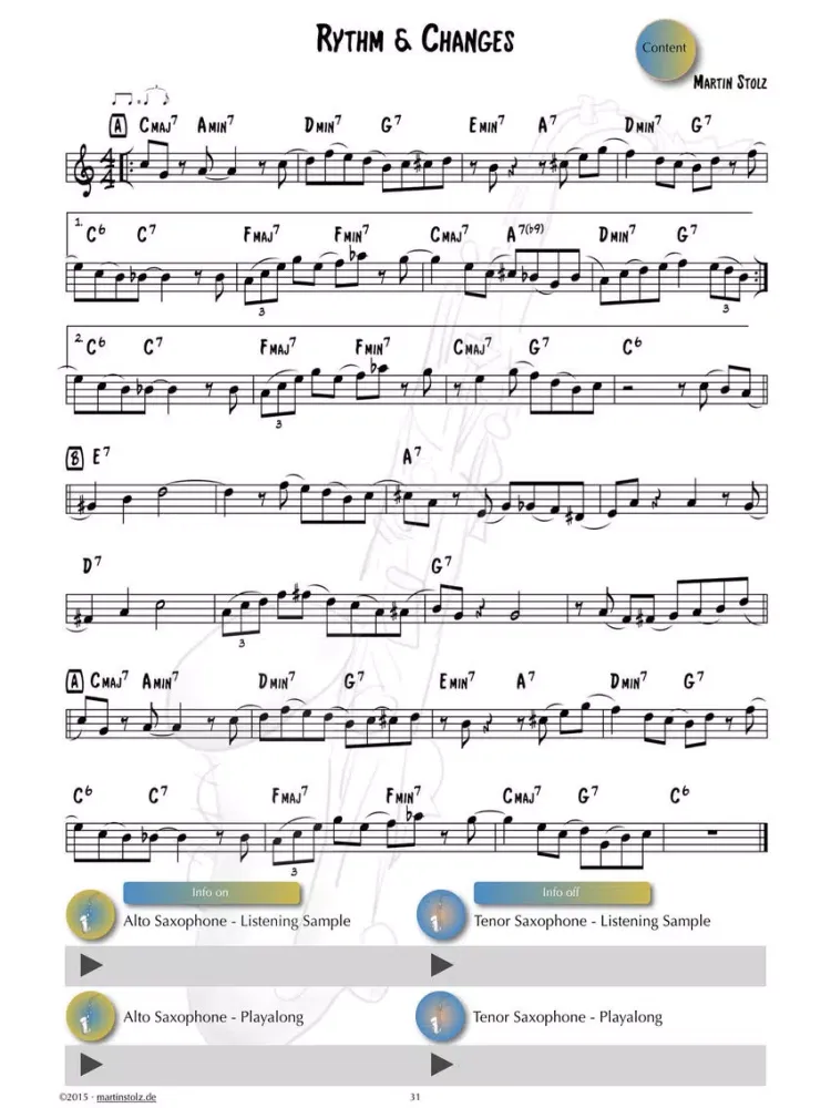 Jazz Studies Saxophones English Version iPad 应用截图