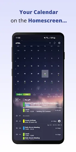 Capturas de pantalla de Your Calendar Widget