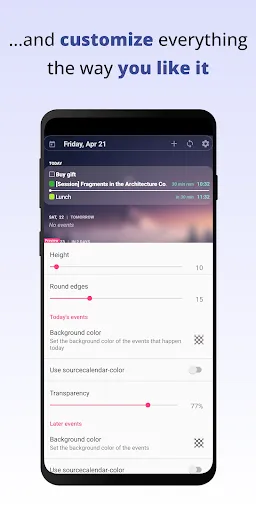 Capturas de pantalla de Your Calendar Widget