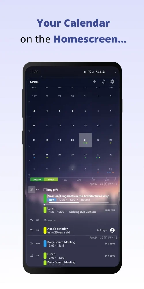 Your Calendar Widget-screenshot-1