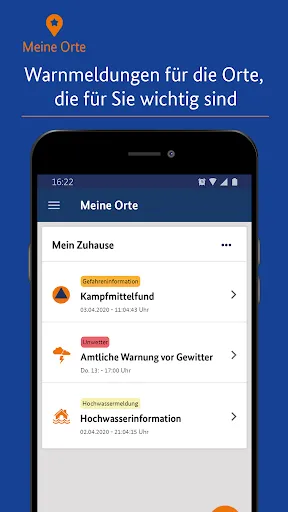 NINA - Die Warn-App des BBK Screenshots