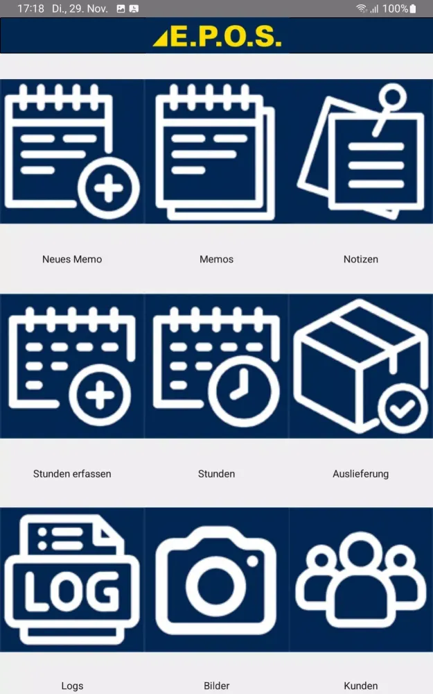 Tangkapan skrin E.P.O.S. mobile App V2