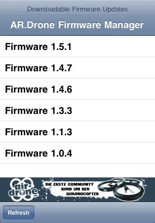 Firmware Manager for AR.Drone应用截图