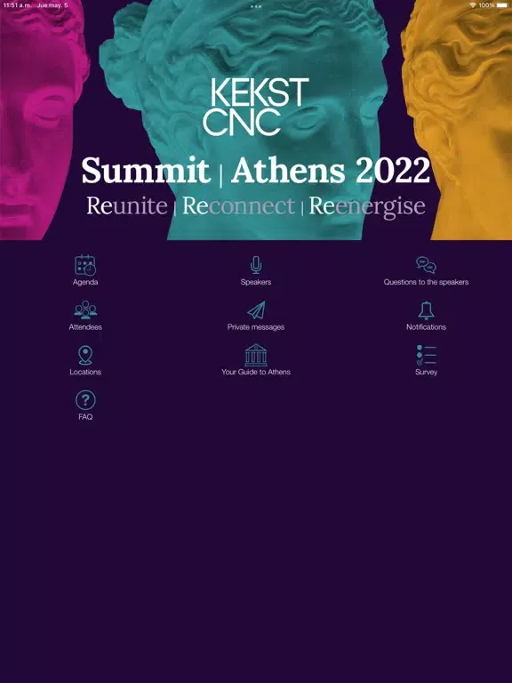 Screenshot di Kekst CNC Summit 2022 iPad 