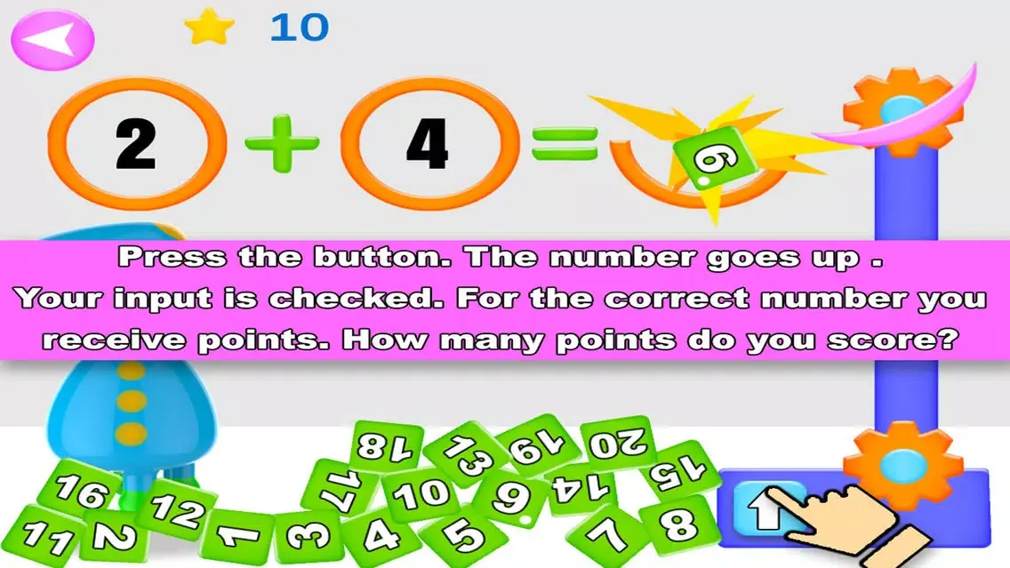 Capturas de tela do Funny Math Monster