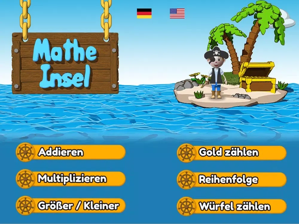 Mathe Pirateninsel 1.Klasse iPad  Ekran Görüntüleri