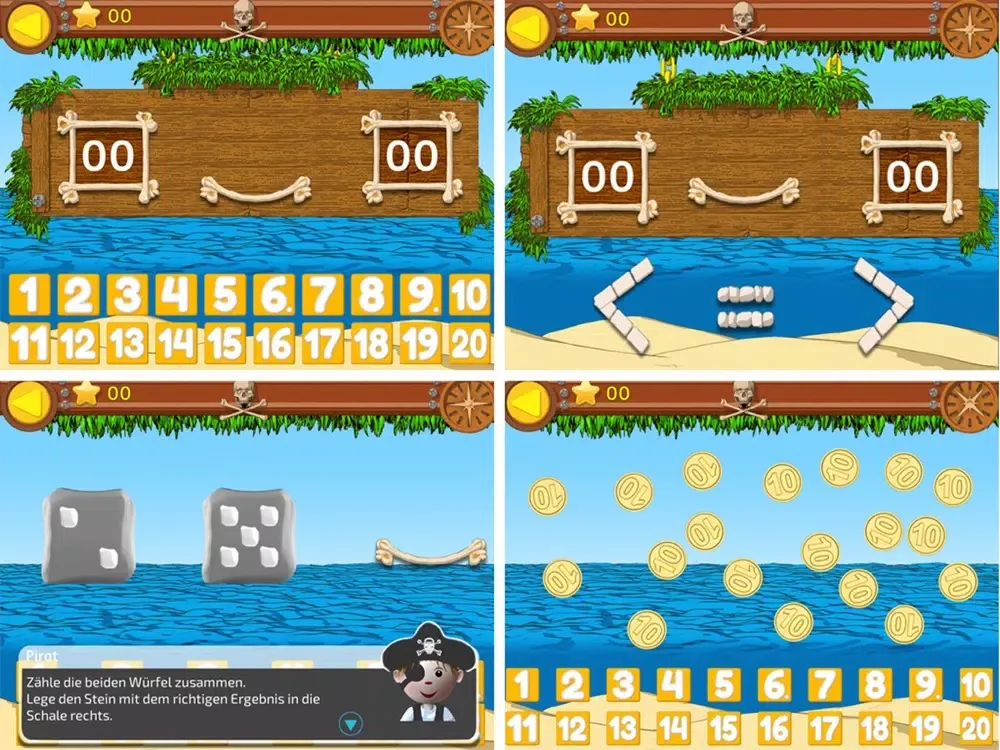 Mathe Pirateninsel 1.Klasse iPad  Ekran Görüntüleri