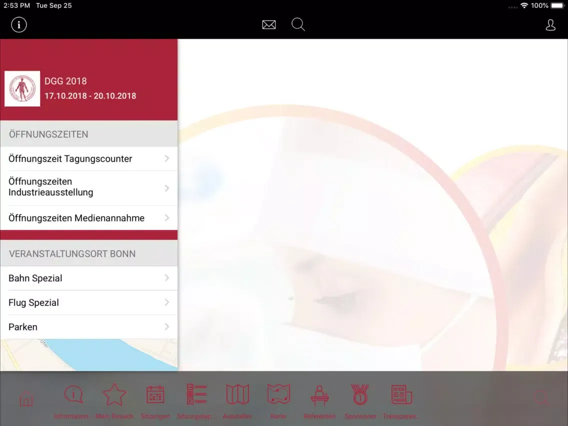 Capturas de pantalla de Tagung Gefäßchirurgie 2018 iPad 