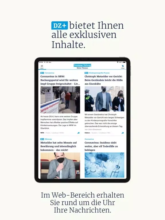 Dorstener Zeitung iPad  Screenshots