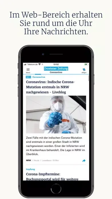 Dorstener Zeitung Screenshots