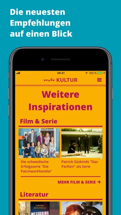 Capturas de tela do MDR KULTUR – Die App