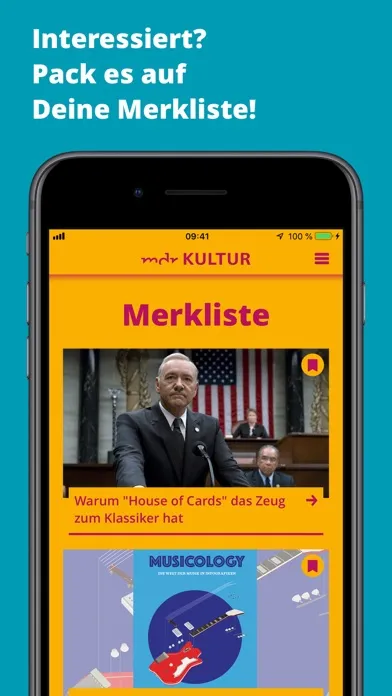 Capturas de tela do MDR KULTUR – Die App
