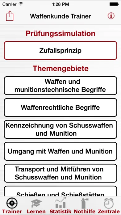 Zrzuty ekranu Waffenkunde Trainer