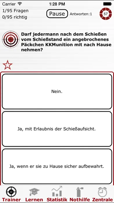 Zrzuty ekranu Waffenkunde Trainer
