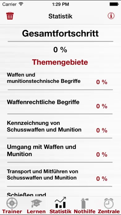 Zrzuty ekranu Waffenkunde Trainer