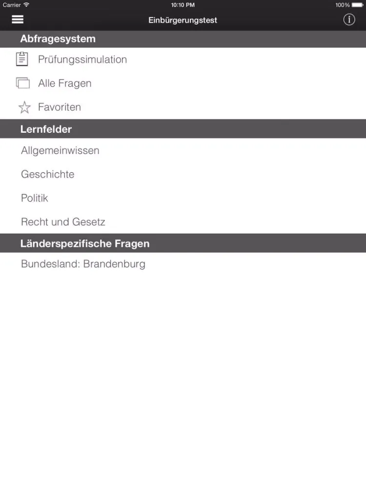 Capturas de pantalla de Citizenship 2015 - "Leben in Deutschland" Offiziell iPad 