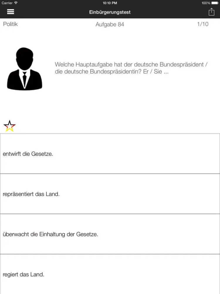 Capturas de pantalla de Citizenship 2015 - "Leben in Deutschland" Offiziell iPad 
