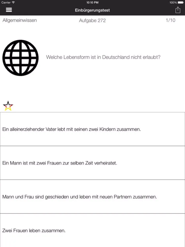 Capturas de pantalla de Citizenship 2015 - "Leben in Deutschland" Offiziell iPad 