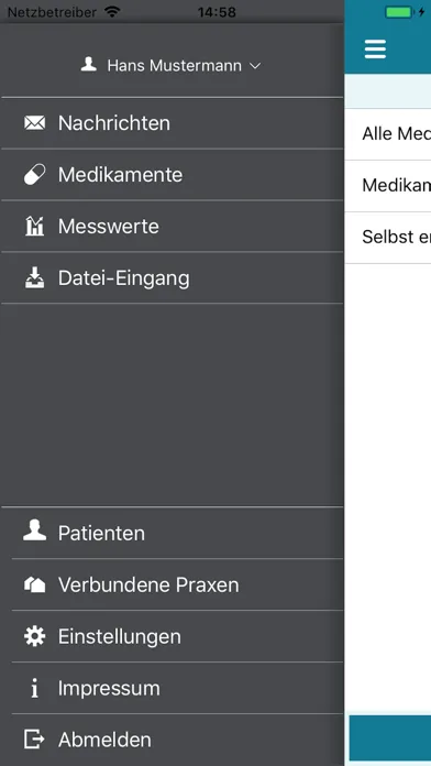 Patienten-App x.patient Screenshots