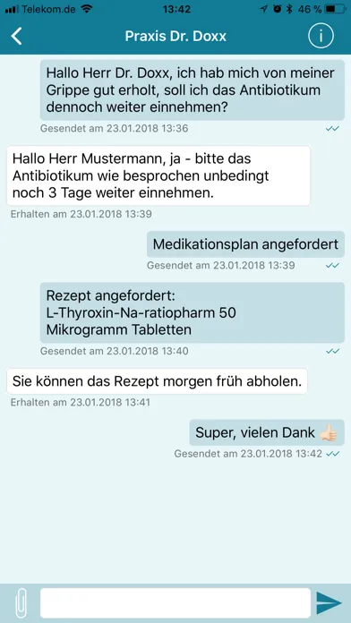 Patienten-App x.patient Screenshots