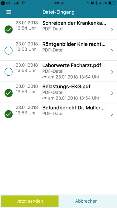 Patienten-App x.patient Screenshots