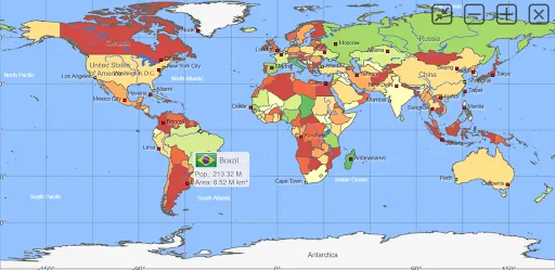 World Atlas MxGeo Pro Screenshots