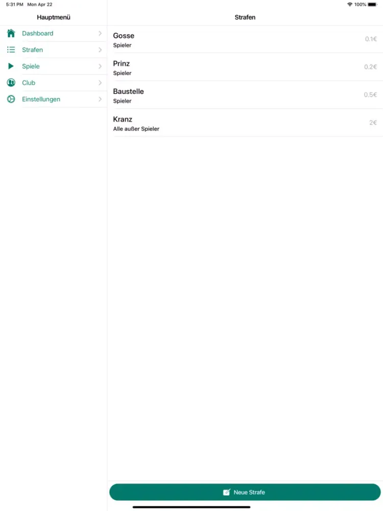 KEGL: Dein Kegel Manager iPad 应用截图