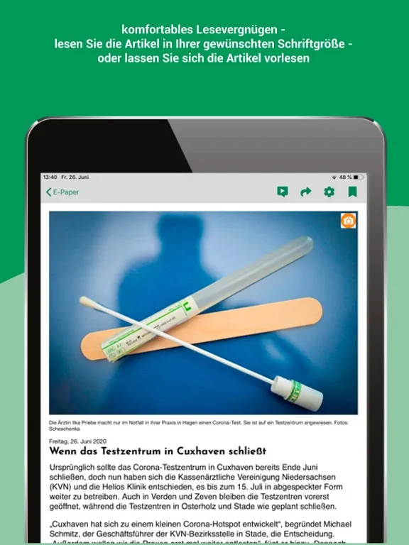 Captures d'écran de CNV-Medien iPad 