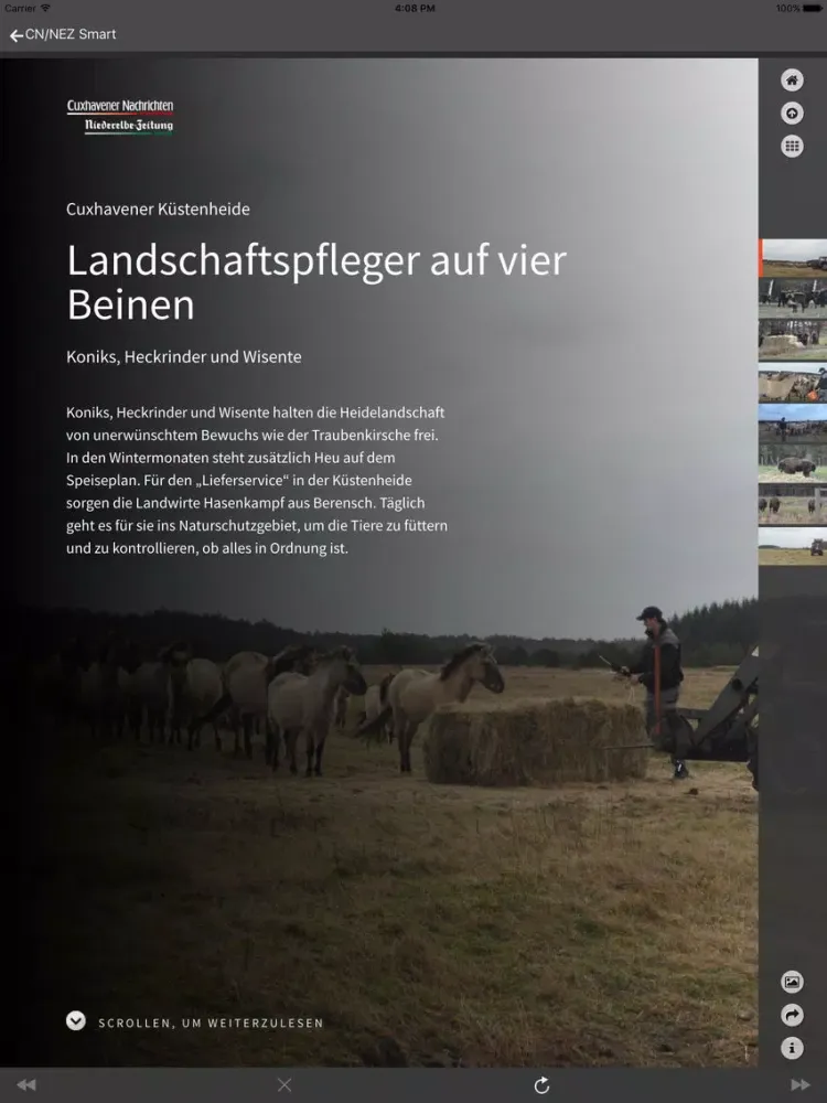 Capturas de tela do Cuxhaven-Niederelbe Verlagsgesellschaft Smart iPad 